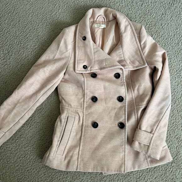 H&M pale pink peacoat - Picture 1 of 2